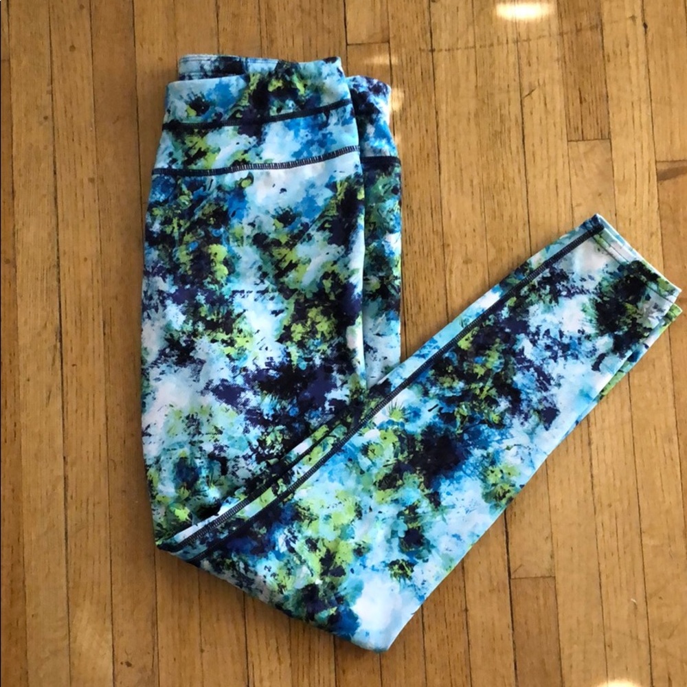 Athleta multi colored workout pants